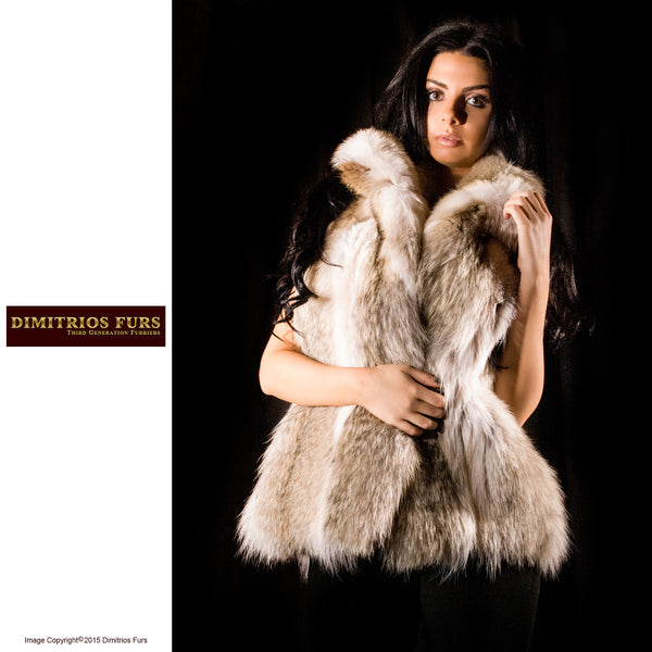 Fur Vest - Coyote Vest - Dimitrios Furs