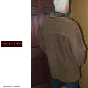Men's Dark Brown Merino Shearling Jacket
