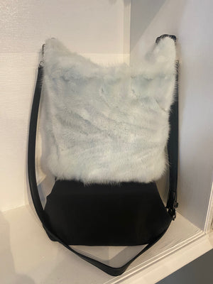 Light Blue Mink Shoulder Bag