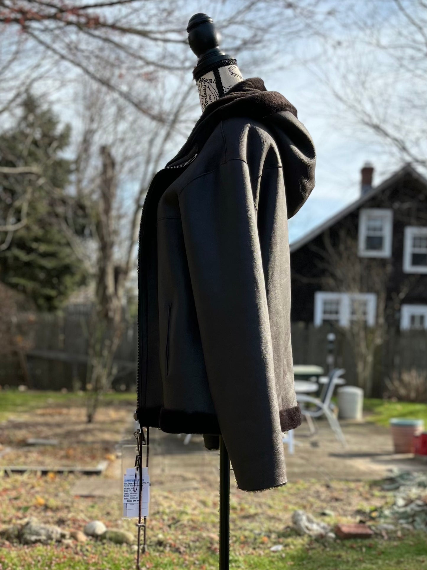 CLASSIC SHEARLING JKT HOOD - HEM DRAWSTRING
