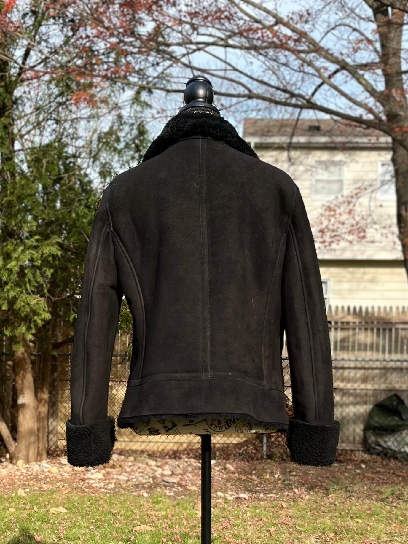 SHEARLING CROP ZIP UP JKT