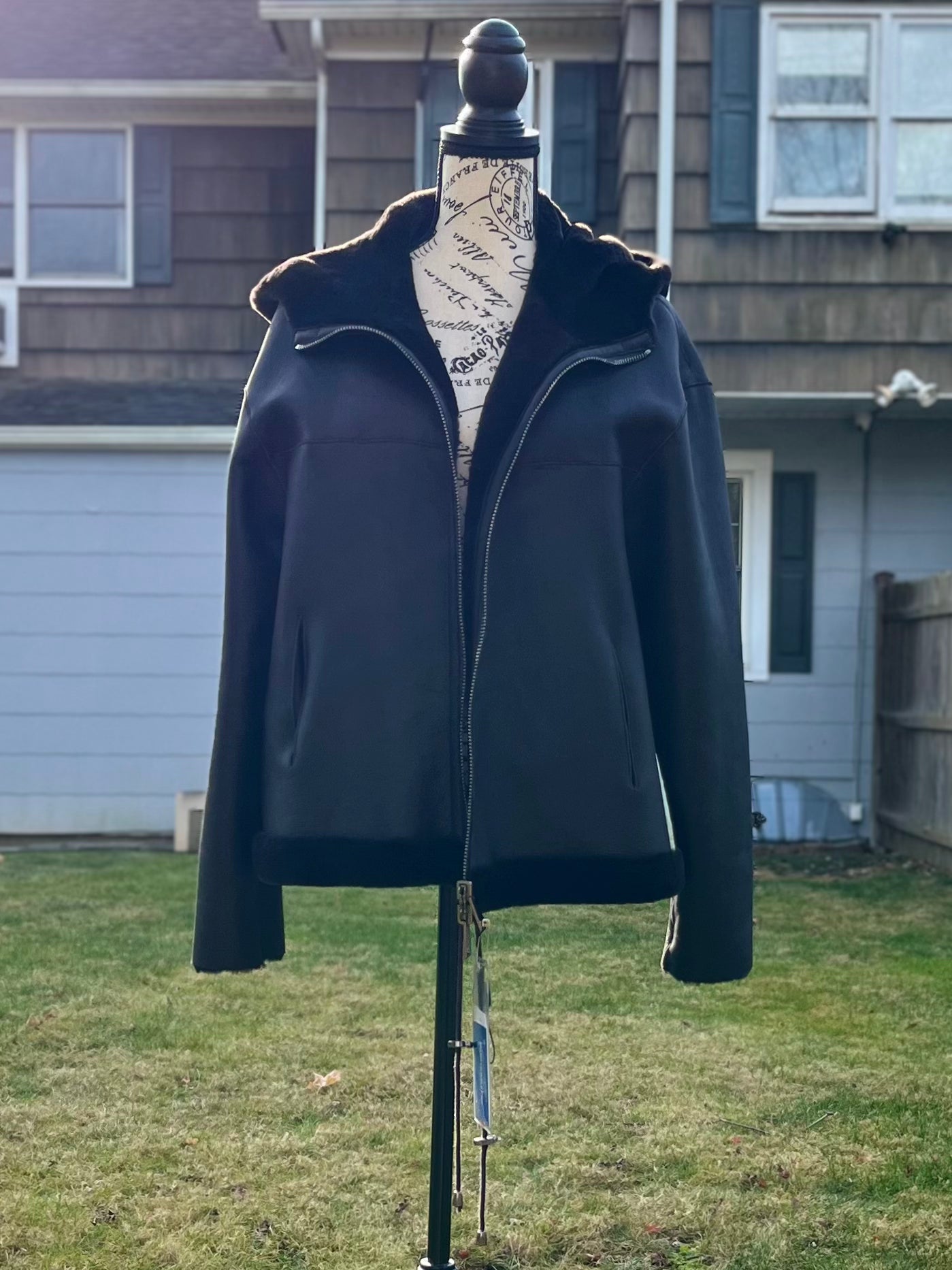 CLASSIC SHEARLING JKT HOOD - HEM DRAWSTRING