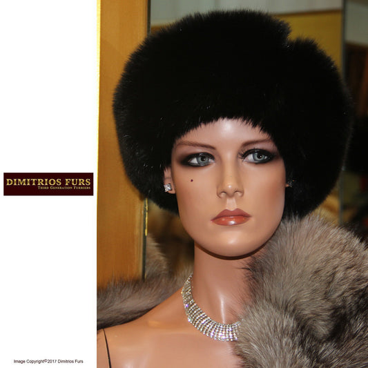Black Fox Hat with Black Felt