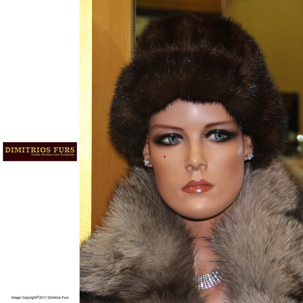 Mahogany Mink Hat Full Skin