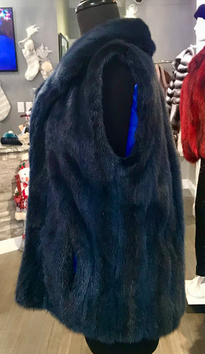 DY BLUE MINK VEST