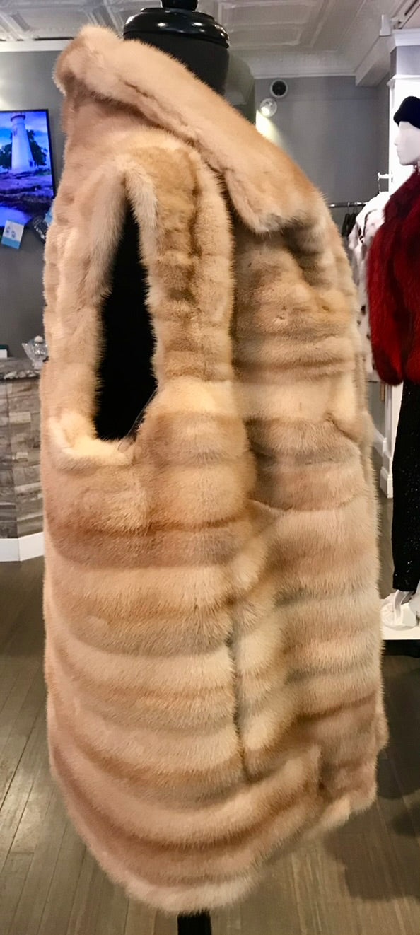 AUTUMN MINK HORIZONTAL VEST