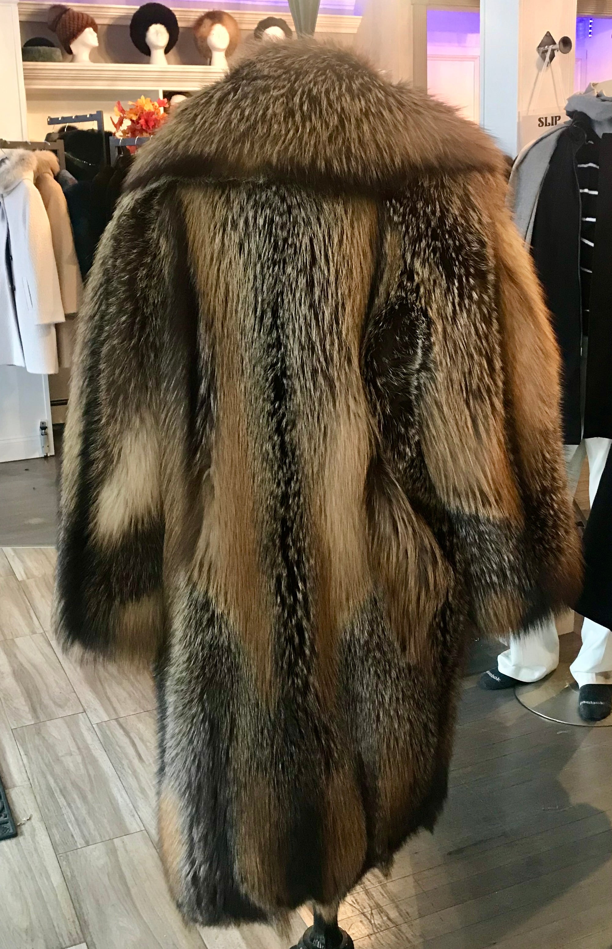 Multi-Color Fendi Fox Style Fur Jacket