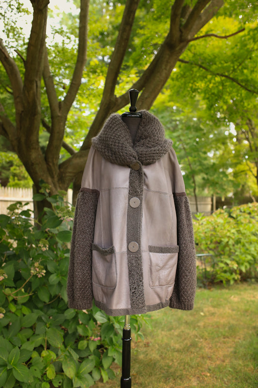 Bosco Nappa Leather & Wool Reversible Jacket