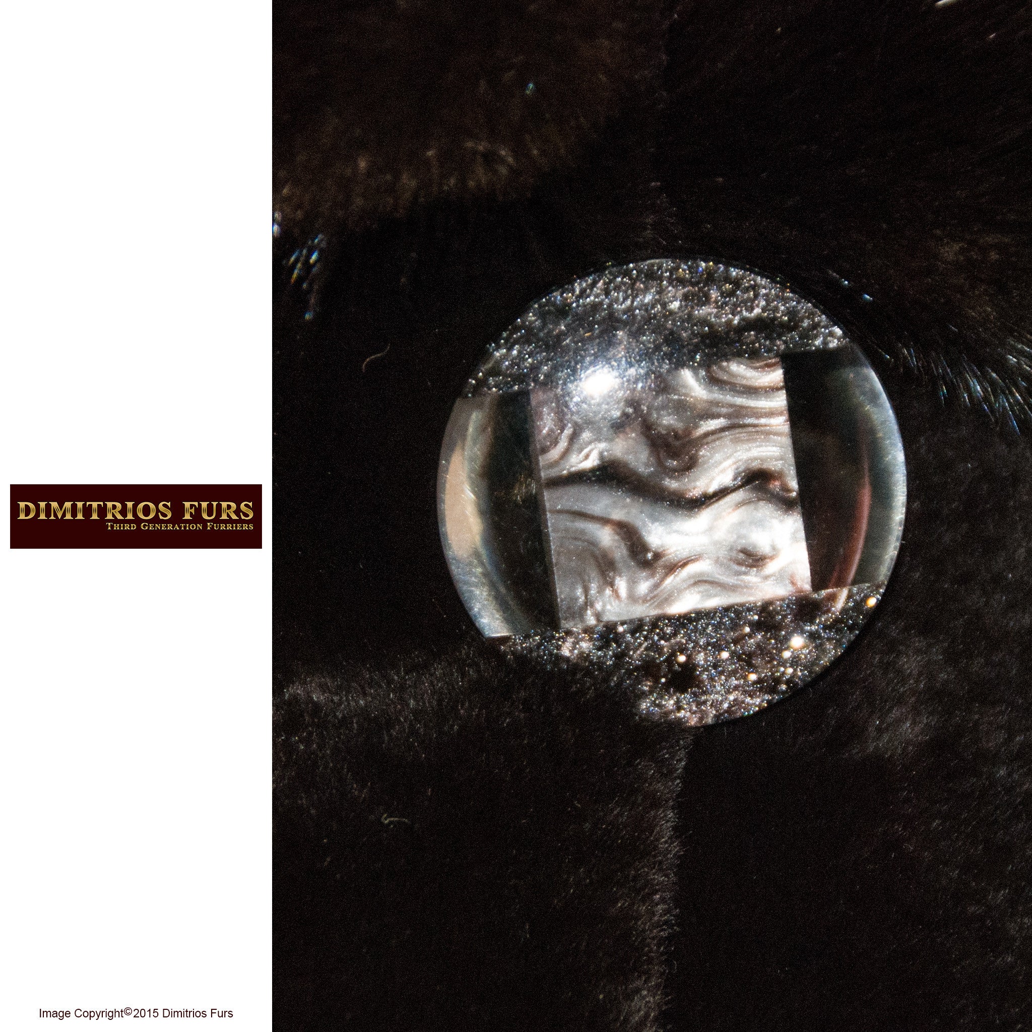 Brown Sheared Mink Stroller with Scalloped Detail and Bell Sleeves - EXOMIS WS