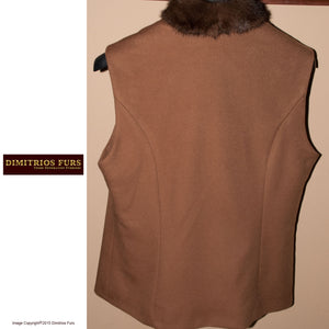 Fur Remodeling Idea 0018 - Mink Trimmed Cashmere Vest