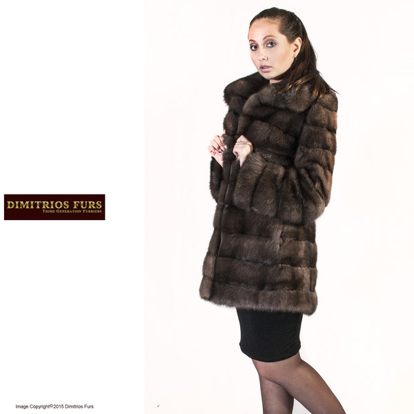 Fur Coat - Horizontal Russian Sable - Dimitrios Furs