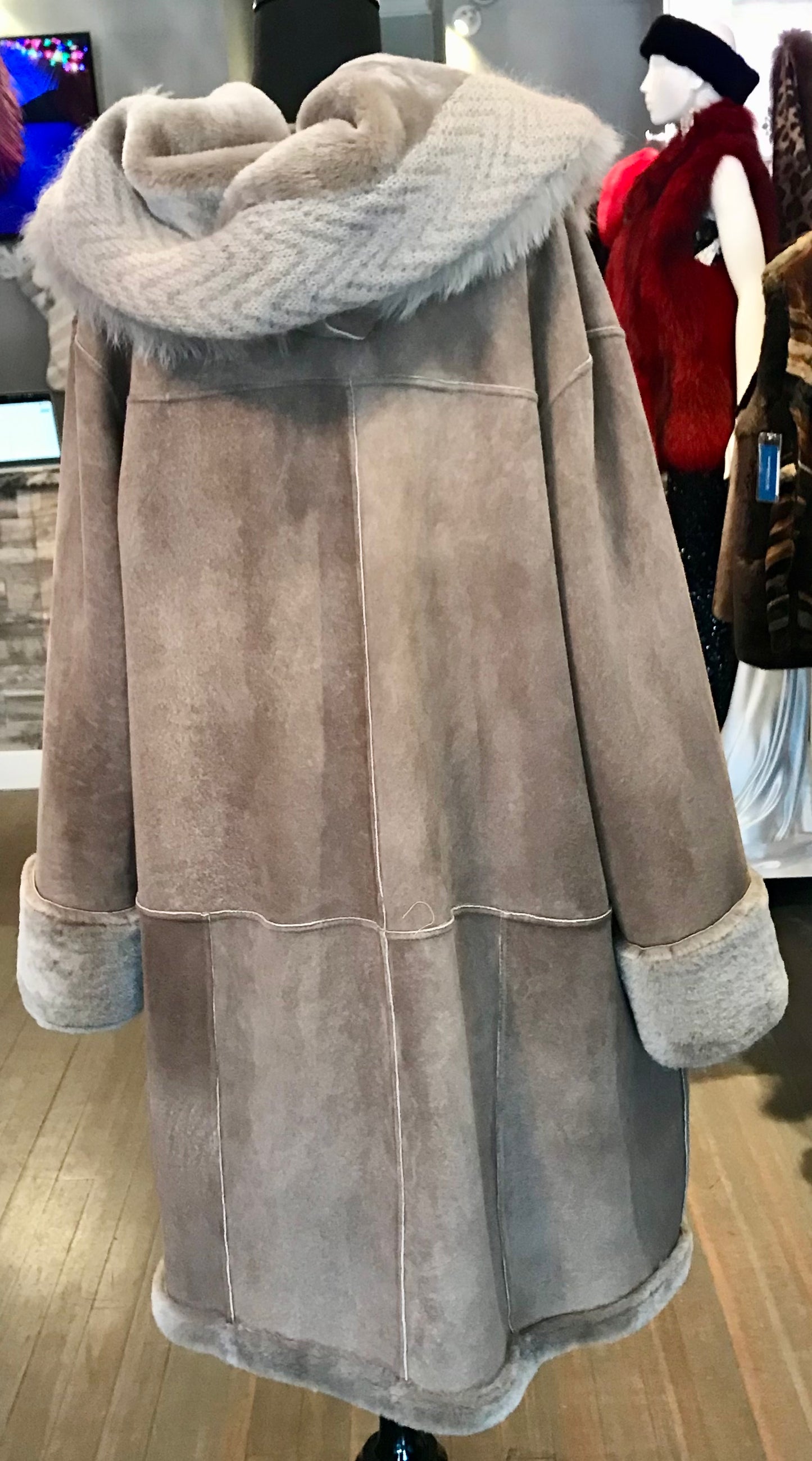 REVERSABLE ASTRAKHAN LAMB COAT