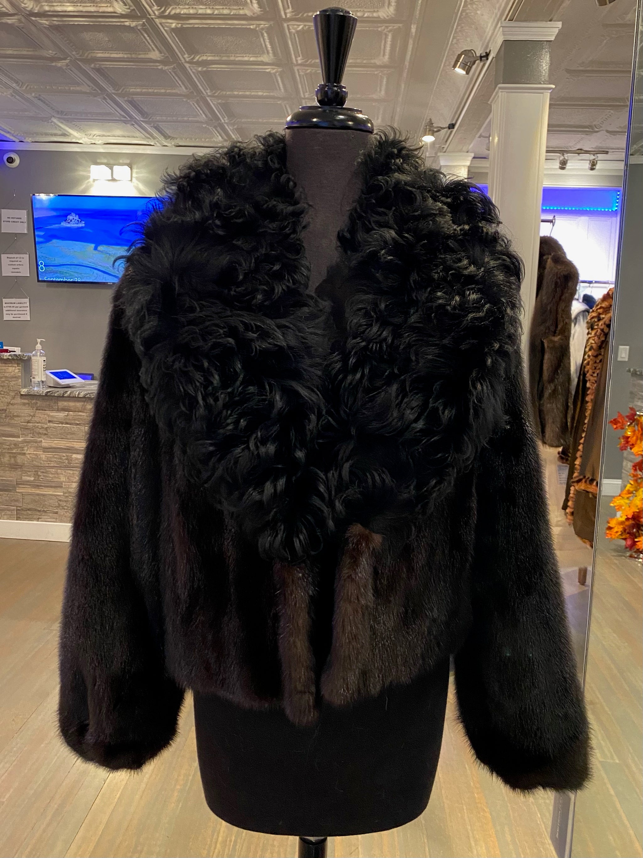 Dimitrios Furs Mink Cropped Jacket