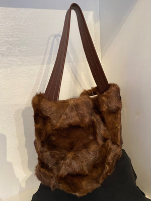 Brown Mink Mini Handbag