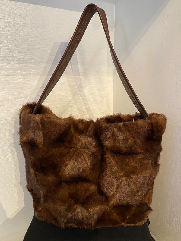 Brown Mink Mini Handbag