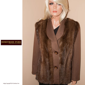 Fur Remodeling Idea 0020 - Mink Cashmere Jacket with a vintage vibe