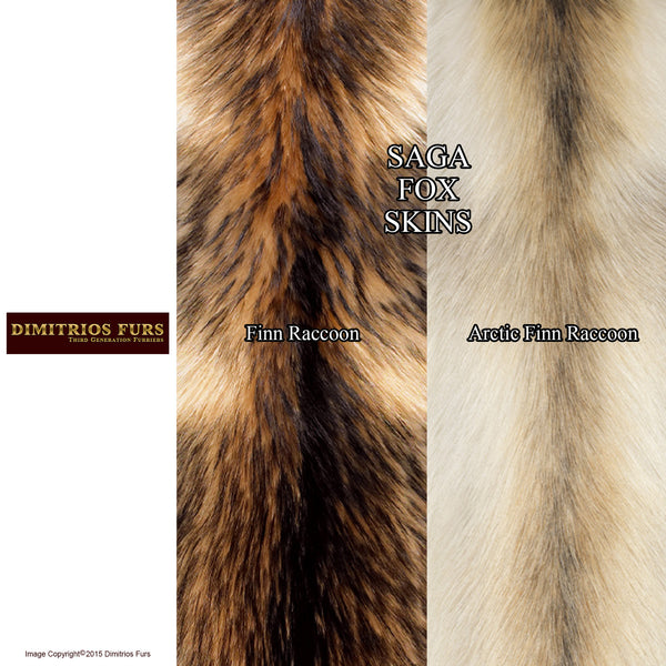 Raccoon Fur Skins for Custom Outerwear