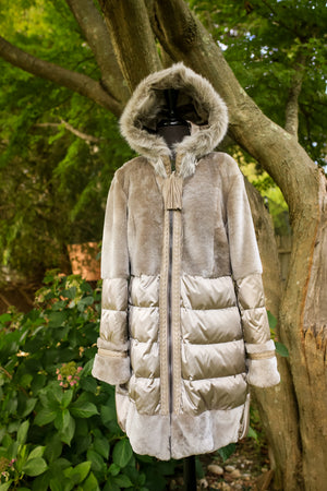 Shearling Combination w/ Poly Rainwear and Hood