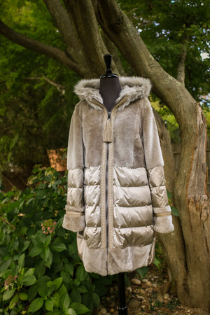 Shearling Combination w/ Poly Rainwear and Hood