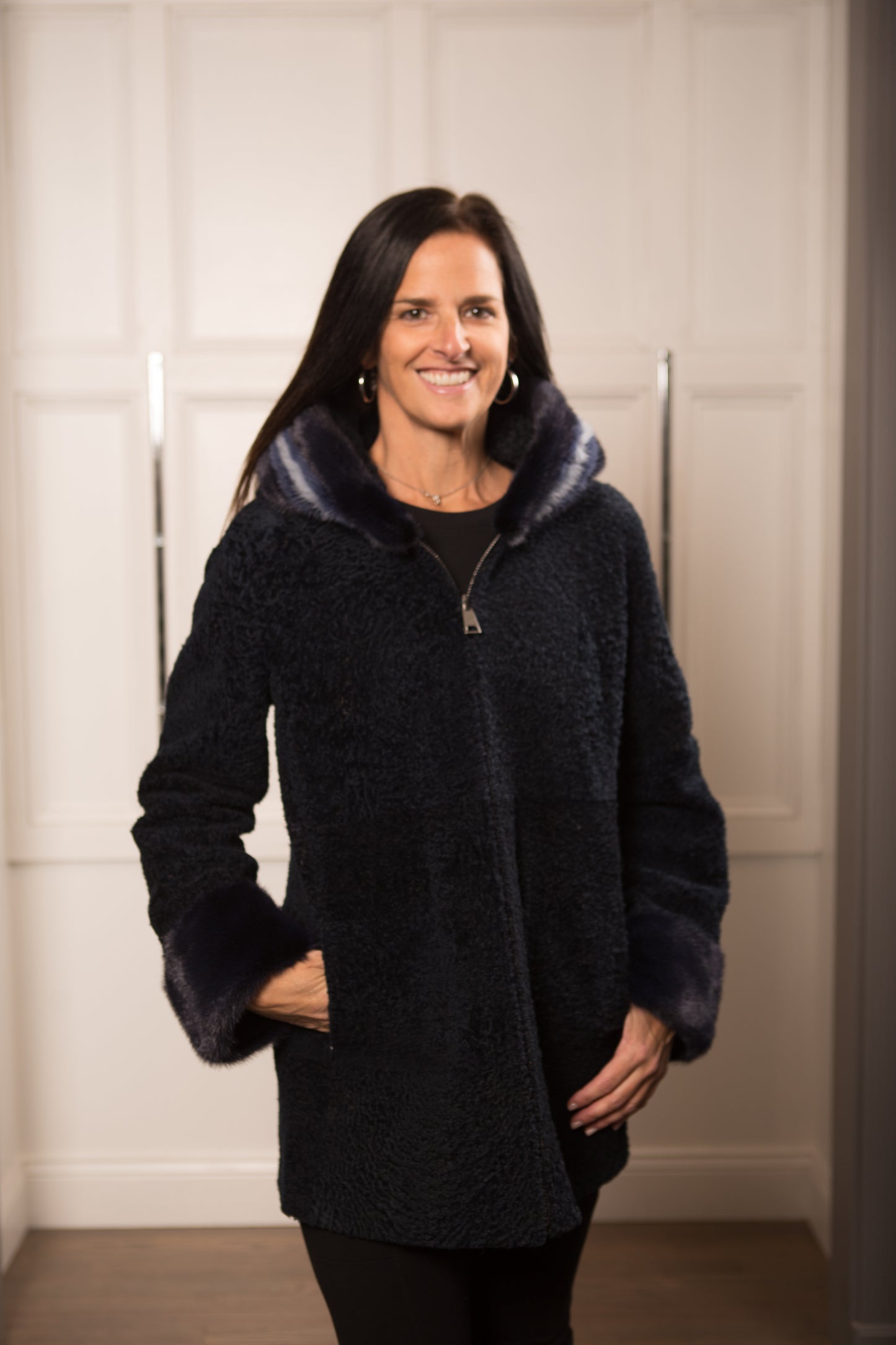 Astrakhan Zipper Jacket
