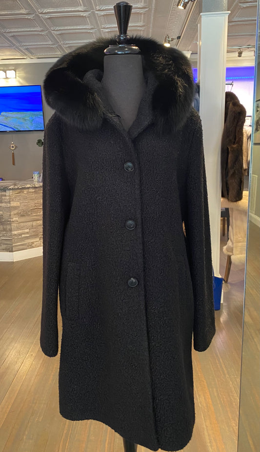 Black Senza Etichetta Cashmere Coat