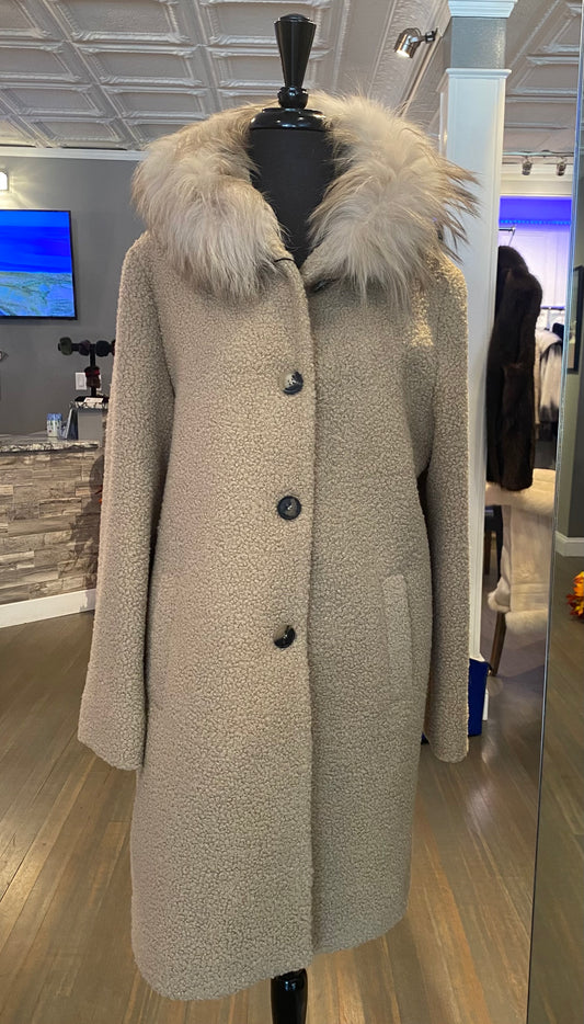 Cream Senza Etichetta Cashmere Coat